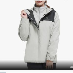 CAMEL CROWN Women's Ski Jacket 3 In 1 Snow Winter Coats Waterproof Windproof  S
